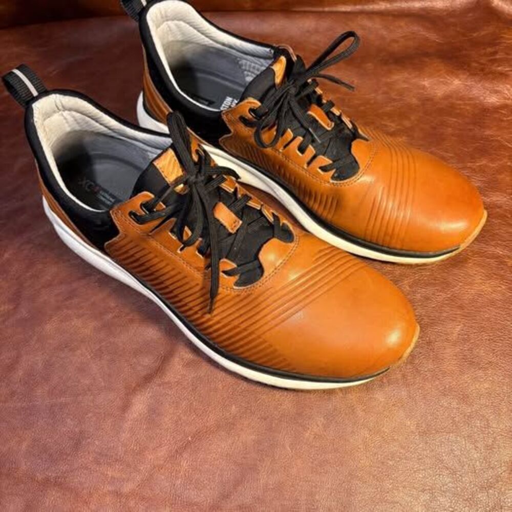 Johnston & Murphy XC4 TR1-Luxe Hybrid Leather Sneakers Brown - Size 10.5